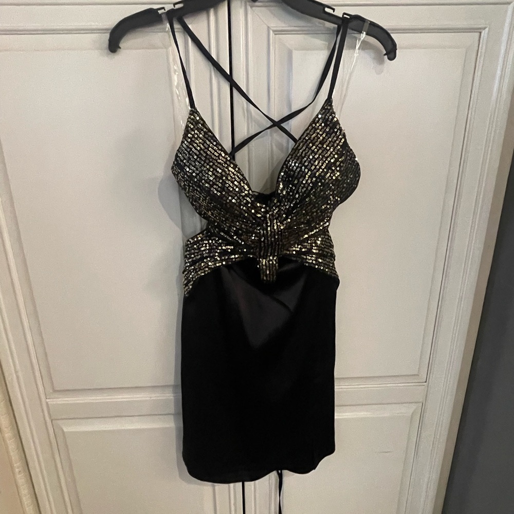 NWT Viral Sequin Butterfly Dress
